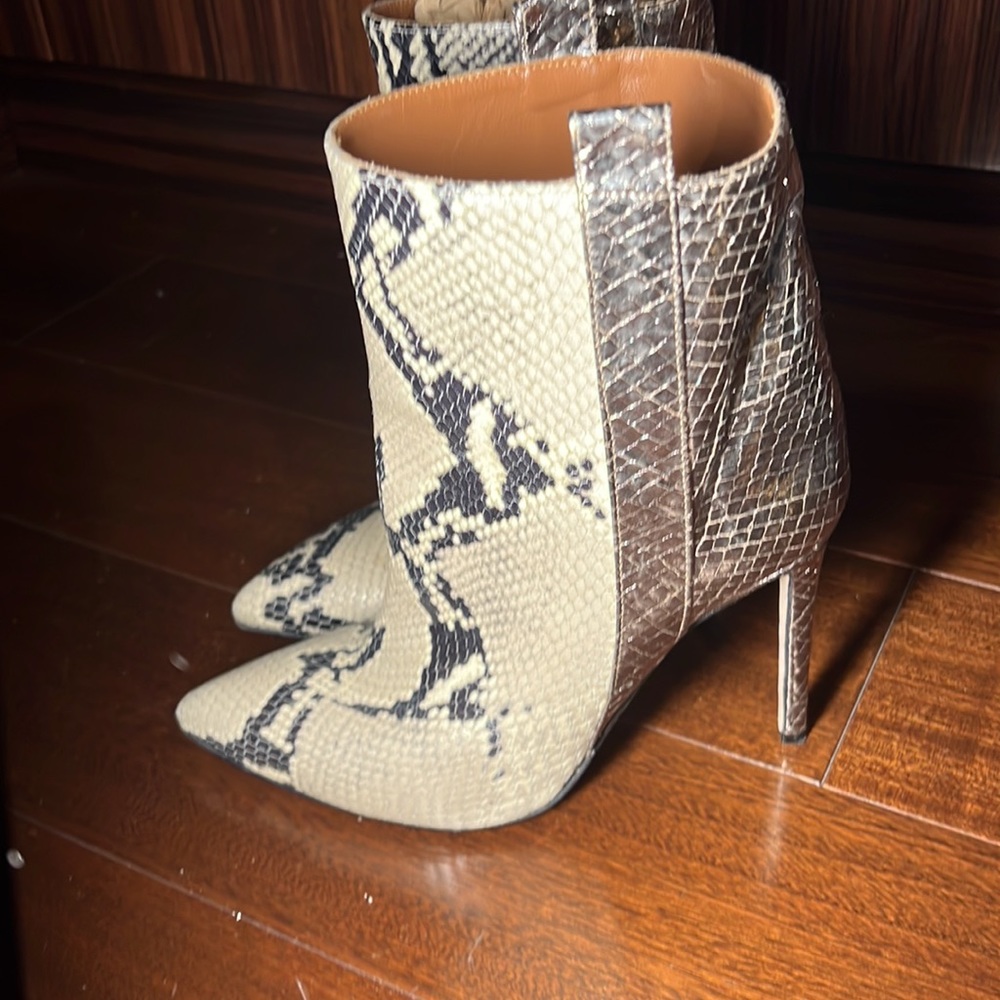 Paris Texas Python And Silver Boot Worn Once - image 1